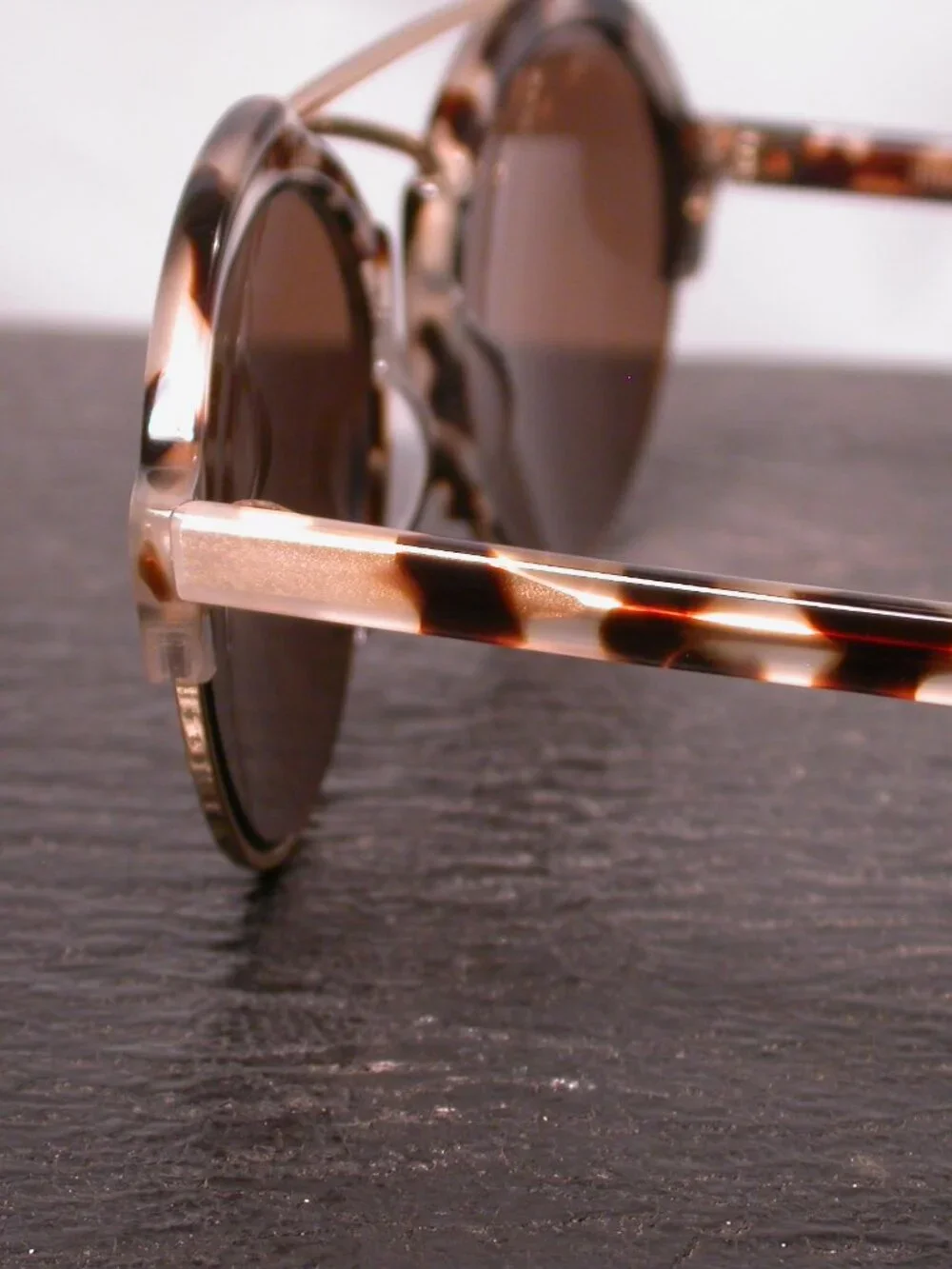 Authentic Illsteva Milan Gold Blonde Tortoise Sunglasses Handmade Italy